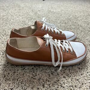 Women's Brown and White Athletic Shoes